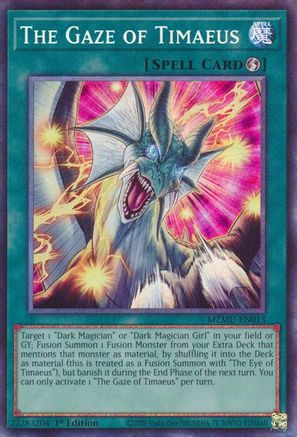 The Gaze of Timaeus (Collector's Rare) [MZMU-EN013] - Maze of Muertos 1st Edition - Collector's Rare - Trinity Hobby