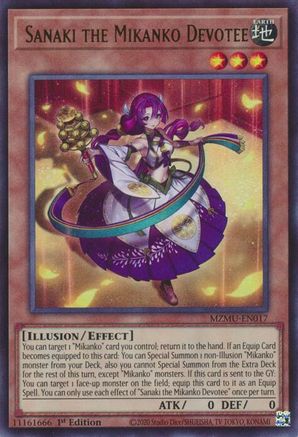 Sanaki the Mikanko Devotee [MZMU-EN017] - Maze of Muertos 1st Edition - Ultra Rare - Trinity Hobby
