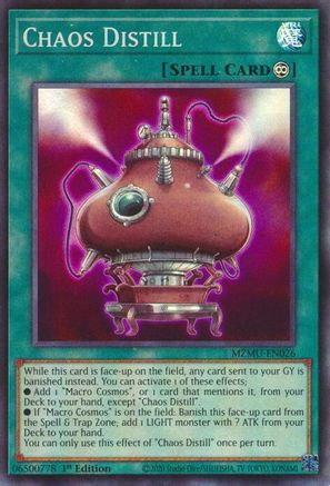 Chaos Distill [MZMU-EN026] - Maze of Muertos 1st Edition - Super Rare - Trinity Hobby