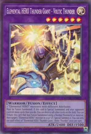 Elemental HERO Thunder Giant - Voltic Thunder (Collector's Rare) [MZMU-EN029] - Maze of Muertos 1st Edition - Collector's Rare - Trinity Hobby