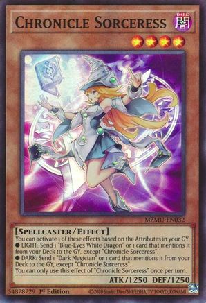 Chronicle Sorceress [MZMU-EN032] - Maze of Muertos 1st Edition - Super Rare - Trinity Hobby