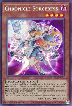 Chronicle Sorceress (Collector's Rare) [MZMU-EN032] - Maze of Muertos 1st Edition - Collector's Rare - Trinity Hobby