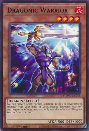 Dragonic Warrior [MZMU-EN043] - Maze of Muertos 1st Edition - Rare - Trinity Hobby