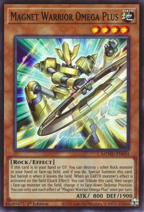 Magnet Warrior Omega Plus [MZMU-EN054] - Maze of Muertos 1st Edition - Super Rare - Trinity Hobby