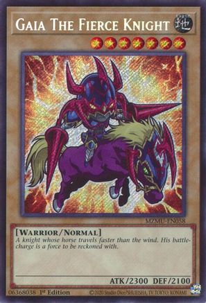 Gaia The Fierce Knight [MZMU-EN058] - Maze of Muertos 1st Edition - Secret Rare - Trinity Hobby