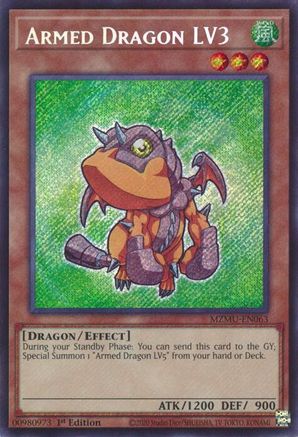 Armed Dragon LV3 [MZMU-EN063] - Maze of Muertos 1st Edition - Secret Rare - Trinity Hobby