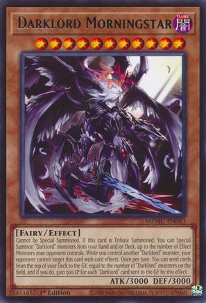 Darklord Morningstar [MZMU-EN083] - Maze of Muertos 1st Edition - Rare - Trinity Hobby