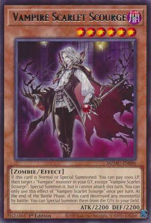 Vampire Scarlet Scourge [MZMU-EN086] - Maze of Muertos 1st Edition - Rare - Trinity Hobby