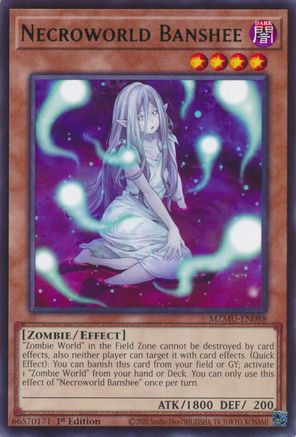 Necroworld Banshee [MZMU-EN088] - Maze of Muertos 1st Edition - Rare - Trinity Hobby