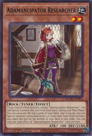 Adamancipator Researcher [MZMU-EN092] - Maze of Muertos 1st Edition - Rare - Trinity Hobby