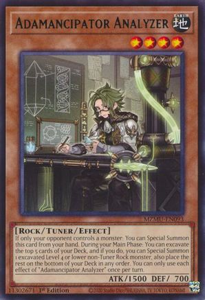 Adamancipator Analyzer [MZMU-EN093] - Maze of Muertos 1st Edition - Rare - Trinity Hobby