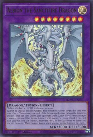 Albion the Sanctifire Dragon [MZMU-EN101] - Maze of Muertos 1st Edition - Ultra Rare - Trinity Hobby