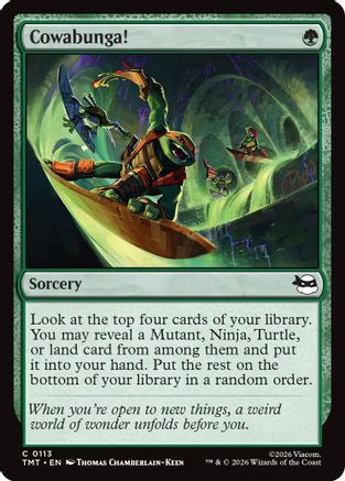 Cowabunga!  [Foil]  (TMT-113) - [Teenage Mutant Ninja Turtles] - Trinity Hobby