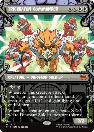 Triceraton Commander (Showcase)  [Foil]  (TMT-226) - [Teenage Mutant Ninja Turtles] - Trinity Hobby