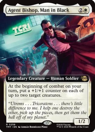 Agent Bishop, Man in Black (Extended Art)  (TMT-258) - [Teenage Mutant Ninja Turtles] - Trinity Hobby