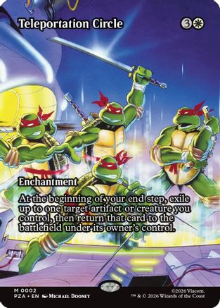 Teleportation Circle (Borderless)  [Foil]  (PZA-002) - [Teenage Mutant Ninja Turtles Eternal-Legal] - Trinity Hobby