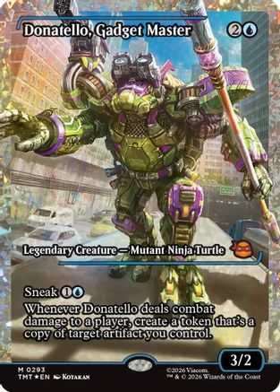 Donatello, Gadget Master (Showcase) (Fracture Foil)  [Foil]  (TMT-293) - [Teenage Mutant Ninja Turtles] - Trinity Hobby