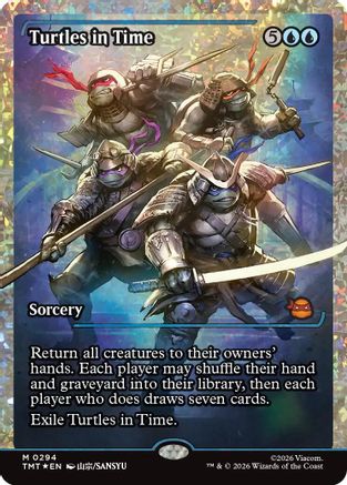 Turtles in Time (Showcase) (Fracture Foil)  [Foil]  (TMT-294) - [Teenage Mutant Ninja Turtles] - Trinity Hobby