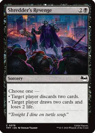 Shredder's Revenge  [Foil]  (PZA-076) - [Teenage Mutant Ninja Turtles Eternal-Legal] - Trinity Hobby