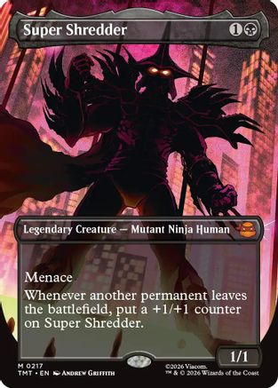 Super Shredder (Borderless)  [Foil]  (TMT-217) - [Teenage Mutant Ninja Turtles] - Trinity Hobby