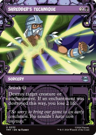 Shredder's Technique (Showcase)  (TMT-232) - [Teenage Mutant Ninja Turtles] - Trinity Hobby