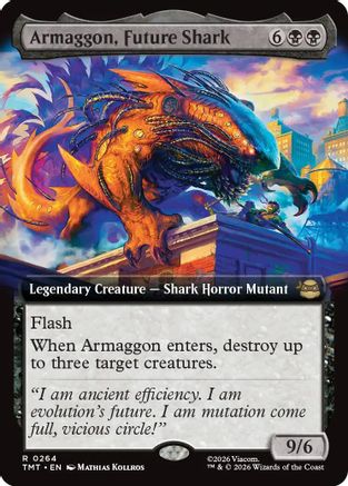 Armaggon, Future Shark (Extended Art)  [Foil]  (TMT-264) - [Teenage Mutant Ninja Turtles] - Trinity Hobby