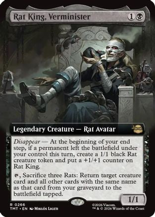 Rat King, Verminister (Extended Art)  [Foil]  (TMT-266) - [Teenage Mutant Ninja Turtles] - Trinity Hobby