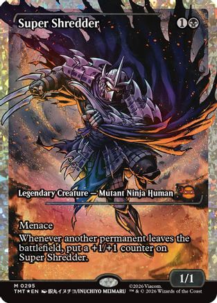 Super Shredder (Showcase) (Fracture Foil)  [Foil]  (TMT-295) - [Teenage Mutant Ninja Turtles] - Trinity Hobby