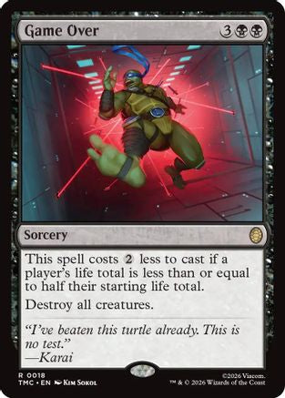 Game Over  [Foil]  (TMC-018) - [Commander: Teenage Mutant Ninja Turtles] - Trinity Hobby