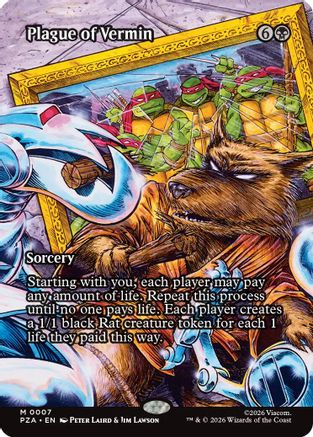 Plague of Vermin (Borderless)  (PZA-007) - [Teenage Mutant Ninja Turtles Eternal-Legal] - Trinity Hobby