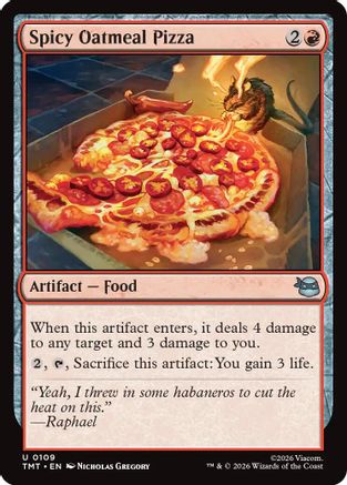 Spicy Oatmeal Pizza  (TMT-109) - [Teenage Mutant Ninja Turtles] - Trinity Hobby