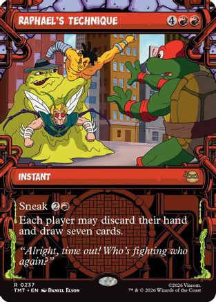 Raphael's Technique (Showcase)  [Foil]  (TMT-237) - [Teenage Mutant Ninja Turtles] - Trinity Hobby