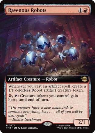 Ravenous Robots (Extended Art)  [Foil]  (TMT-271) - [Teenage Mutant Ninja Turtles] - Trinity Hobby