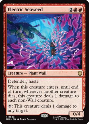 Electric Seaweed  [Foil]  (TMC-023) - [Commander: Teenage Mutant Ninja Turtles] - Trinity Hobby