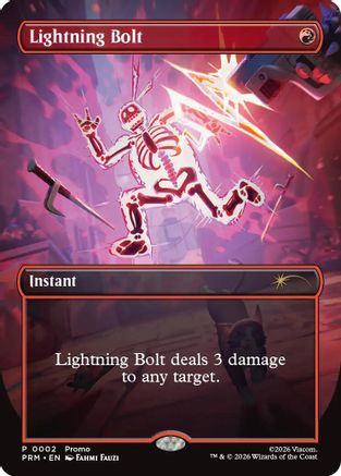 Lightning Bolt (Borderless)  (UMP-002) - [Unique and Miscellaneous Promos] - Trinity Hobby