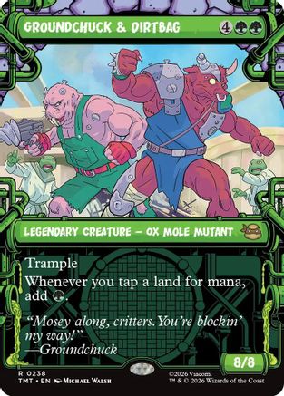 Groundchuck & Dirtbag (Showcase)  [Foil]  (TMT-238) - [Teenage Mutant Ninja Turtles] - Trinity Hobby