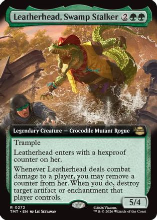 Leatherhead, Swamp Stalker (Extended Art)  [Foil]  (TMT-272) - [Teenage Mutant Ninja Turtles] - Trinity Hobby