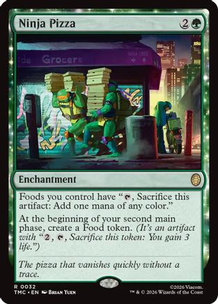 Ninja Pizza  [Foil]  (TMC-032) - [Commander: Teenage Mutant Ninja Turtles] - Trinity Hobby