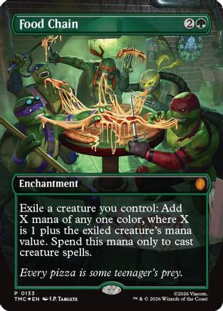 Food Chain (Borderless)  [Foil]  (TMC-133) - [Commander: Teenage Mutant Ninja Turtles] - Trinity Hobby