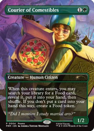 Courier of Comestibles (Borderless)  [Foil]  (UMP-004) - [Unique and Miscellaneous Promos] - Trinity Hobby