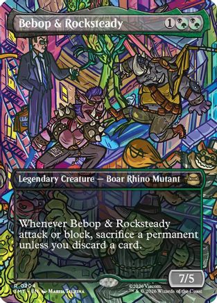 Bebop & Rocksteady (Borderless)  (TMT-204) - [Teenage Mutant Ninja Turtles] - Trinity Hobby