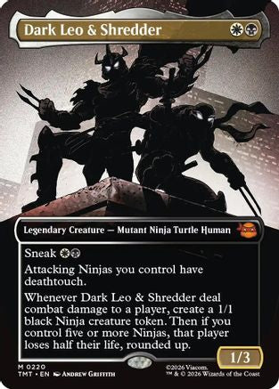 Dark Leo & Shredder (Borderless)  (TMT-220) - [Teenage Mutant Ninja Turtles] - Trinity Hobby