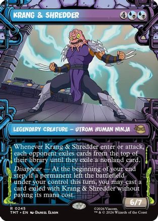 Krang & Shredder (Showcase)  [Foil]  (TMT-245) - [Teenage Mutant Ninja Turtles] - Trinity Hobby