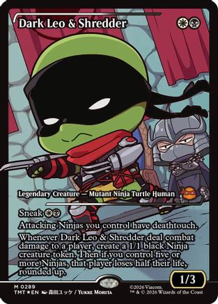 Dark Leo & Shredder (Showcase)  [Foil]  (TMT-289) - [Teenage Mutant Ninja Turtles] - Trinity Hobby