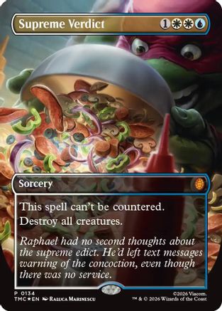 Supreme Verdict (Borderless)  [Foil]  (TMC-134) - [Commander: Teenage Mutant Ninja Turtles] - Trinity Hobby