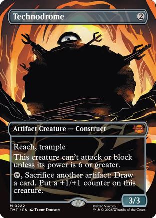 Technodrome (Borderless)  [Foil]  (TMT-222) - [Teenage Mutant Ninja Turtles] - Trinity Hobby