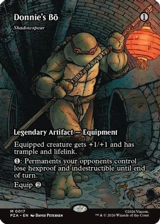 Donnie's Bo - Shadowspear (Borderless)  (PZA-017) - [Teenage Mutant Ninja Turtles Eternal-Legal] - Trinity Hobby