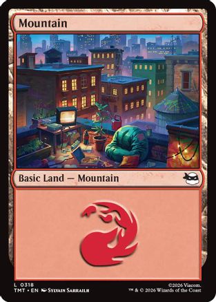 Mountain (0318)  [Foil]  (TMT-318) - [Teenage Mutant Ninja Turtles] - Trinity Hobby