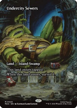 Undercity Sewers (Borderless)  [Foil]  (PZA-020) - [Teenage Mutant Ninja Turtles Eternal-Legal] - Trinity Hobby