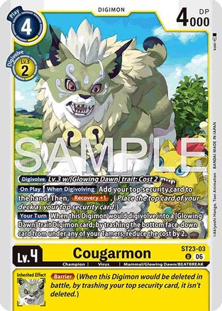 Cougarmon (ST23-03) - [Starter Deck 23: Beatbreak]